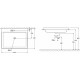 Раковина Grohe Cube Ceramic 3947900H цвет белый, на столешницу, прямоугольная