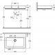 Рукомойник Grohe Cube Ceramic 3948300H цвет белый, прямоугольная
