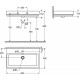 Раковина Grohe Cube Ceramic 3946900H цвет белый, прямоугольная