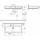 Раковина Grohe Cube Ceramic 3938600H цвет белый, прямоугольная