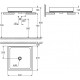 Раковина Grohe Cube Ceramic 3948100H цвет белый, на столешницу, прямоугольная