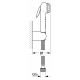 Гигиенический душ Grohe Trigger Spray  шланг металлический 125 см, 1 режим
