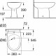 Биде напольное Grohe Bau Ceramic 39432000 цвет белый, овальное, 36x54.5 см
