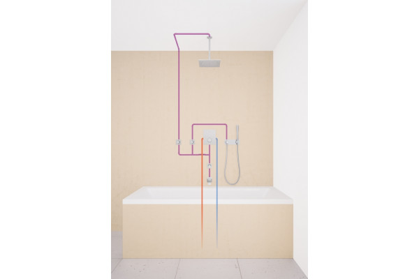 Кронштейн для верхнего душа Grohe Rainshower  хром,  в современном стиле