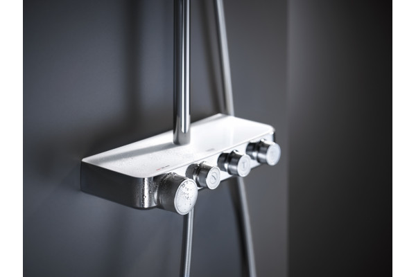 Душевая стойка Grohe Euphoria SmartControl 310 Duo 26507LS0 белая луна, с термостатом, штанга 113.7 см, шланг 175 см