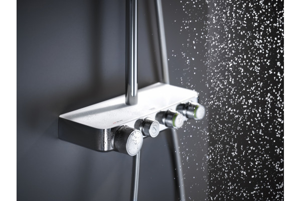Душевая стойка Grohe Euphoria SmartControl 310 Duo 26507LS0 белая луна, с термостатом, штанга 113.7 см, шланг 175 см
