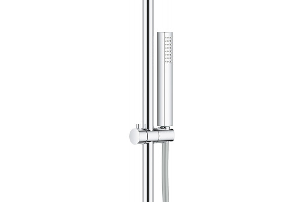 Душевая стойка Grohe Euphoria SmartControl 310 Duo Cube 26508LS0 белая луна, с термостатом, штанга 113.7 см, шланг 175 см