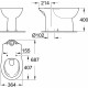 Унитаз напольный Grohe Bau Ceramic 39429000 белый, овальный, 36.4x68.7 см