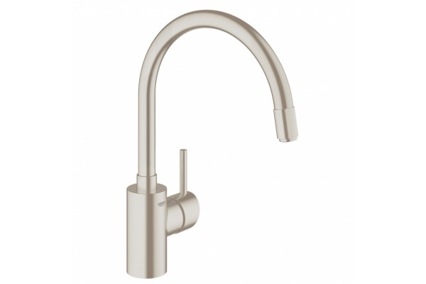 Смеситель для кухонной мойки Grohe Concetto с выдвижным высоким изливом, однорычажный, матовый