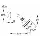 Верхний душ Grohe New Tempesta 100  хром, 3 режима