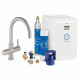 Смеситель для кухонной мойки Grohe Blue (фильтрация, охлаждение и газирование, C-излив), однорычажный, матовый