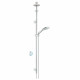 Душевой гарнитур Grohe Rainshower F-digital с цифровым управлением и электронным термостатом (потолочное подключение), хром, штанга 180 см