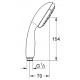 Душевая лейка Grohe Tempesta New 100  хром,  в современном стиле