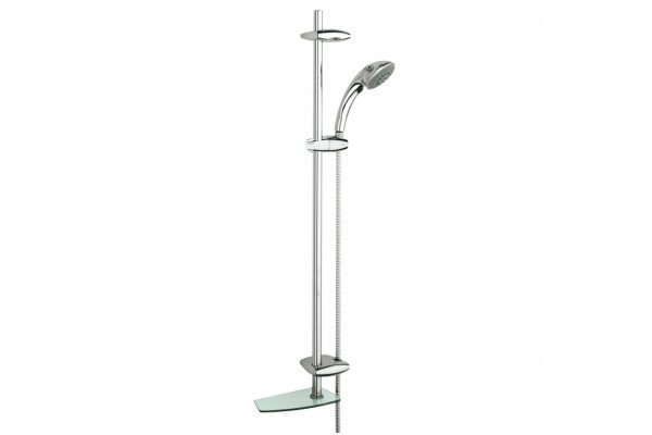 Душевой гарнитур Grohe Movario (ручной душ, штанга 900 мм, шланг 1750 мм), хром, с полочкой-мыльницей