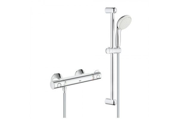 Душевой комплект Grohe Grohtherm 800 34565001 хром, шланг силиконовый 175 см
