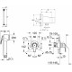 Гигиенический душ Grohe BauCurve 124900 со смесителем хром,  в современном стиле