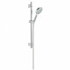 Душевой гарнитур Grohe Rainshower Solo 100 (ручной душ, штанга 600 мм, шланг 1750 мм) с ограничением расхода воды, хром