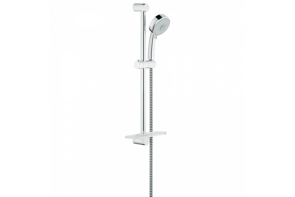 Душевой гарнитур Grohe Tempesta Cosmopolitan (ручной душ, штанга 600 мм, шланг 1750 мм) с ограничением расхода воды, хром, 4 режима