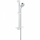 Душевой гарнитур Grohe Tempesta Cosmopolitan (ручной душ, штанга 600 мм, шланг 1750 мм) с ограничением расхода воды, хром, 4 режима