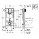Система инсталляции для унитазов Grohe Rapid SL  бачок 6/9 л, 50x14.5x133 см