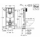 Система инсталляции для унитазов Grohe Rapid SL усиленная бачок 6/9 л, 50x19.5x113 см