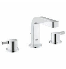 Смеситель для раковины Grohe Lineare на 3 отверстия с донным клапаном и низким изливом, двухвентильный, хром