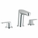 Смеситель для раковины Grohe Eurodisc Cosmopolitan на 3 отверстия с донным клапаном, двухвентильный, хром