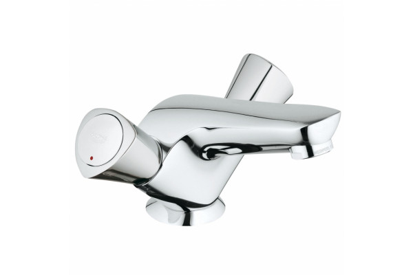 Смеситель для раковины Grohe Costa S с донным клапаном (литой излив), двухвентильный, хром