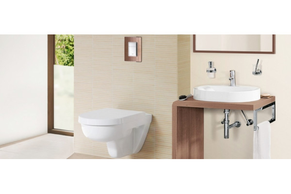 Кнопка смыва Grohe Skate Cosmopolitan орех механическая