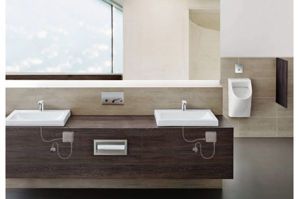 Кнопка смыва Grohe Tectron Skate хром сенсорная