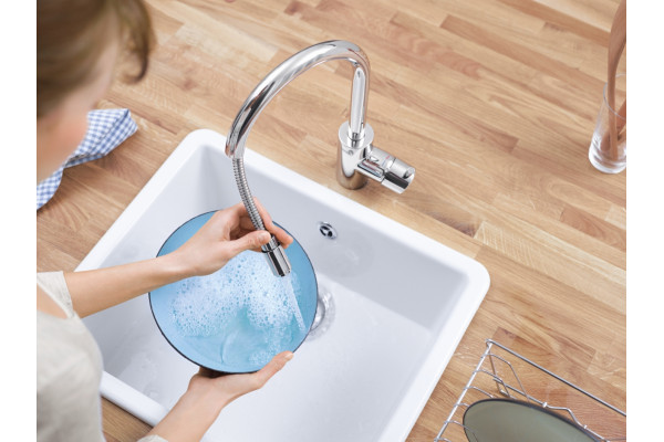 Смеситель Grohe Eurostyle Cosmopolitan 31126004 для кухонной мойки однорычажный, хром
