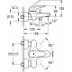 Смеситель Grohe Eurostyle 23726LS3 для ванны с душем, однорычажный, белый