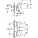 Смеситель Grohe Eurostyle 23722003 для душа однорычажный, хром