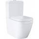 Унитаз напольный Grohe Euro Ceramic 3933800H белый, прямоугольный, 37.4x67 см