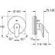 Смеситель Grohe Eurostyle 29099LS3 для ванны с душем, однорычажный, белый