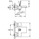 Смеситель Grohe Eurocube Joy 23666000 для ванны с душем, однорычажный, хром