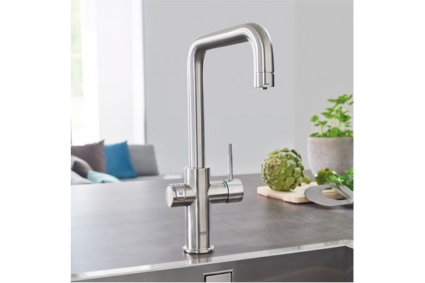 Смеситель Grohe Blue Home 31456000 с функцией фильтрации и газирования воды, сенсорный, хром