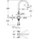 Смеситель Grohe Atrio New 30362DC0 для кухонной мойки двухвентильный, хром
