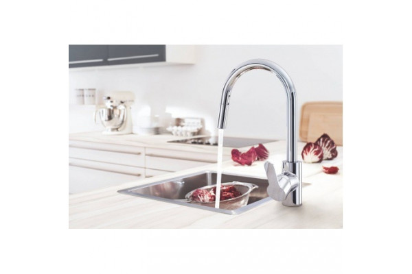 Смеситель Grohe Eurostyle Cosmopolitan 31482003 для кухонной мойки однорычажный, хром