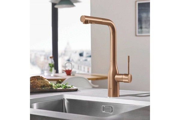 Смеситель Grohe Essence New 30270DL0 для кухонной мойки однорычажный, бронза