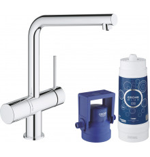 Смеситель Grohe Blue Minta New Pure 31345002 для кухонной мойки с фильтром, однорычажный, хром