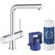Смеситель Grohe Blue Minta New Pure 31345002 для кухонной мойки с фильтром, однорычажный, хром