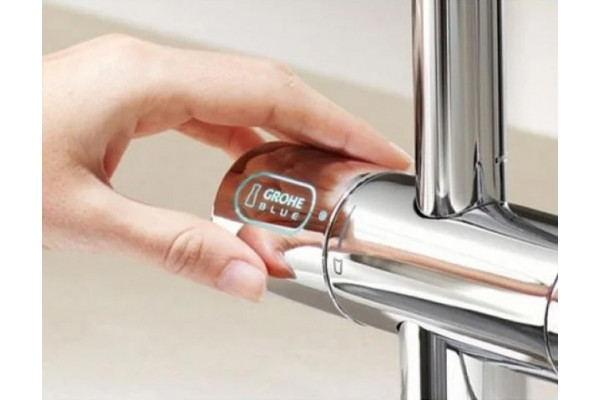 Смеситель Grohe Blue Minta New Pure 31345002 для кухонной мойки с фильтром, однорычажный, хром