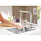 Смеситель Grohe Blue Minta New Pure 31345002 для кухонной мойки с фильтром, однорычажный, хром