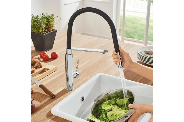Смеситель Grohe Concetto New 31491000 для кухонной мойки однорычажный, хром