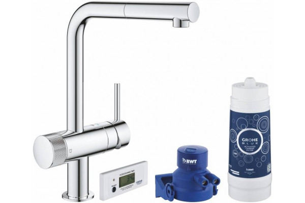 Смеситель Grohe Blue Pure Minta 30382000 с функцией фильтрации, однорычажный, хром