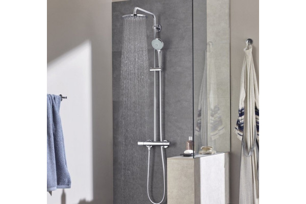 Душевая стойка Grohe Euphoria 210 26363000 с термостатом, хром, штанга 103.2 см