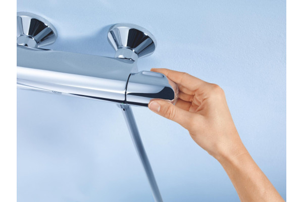 Душевой комплект Grohe Grohtherm 1000 34151004 смеситель + душевой гарнитур хром,  в стиле hi-tech