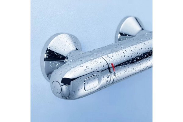 Душевой комплект Grohe Grohtherm 1000 34151004 смеситель + душевой гарнитур хром,  в стиле hi-tech