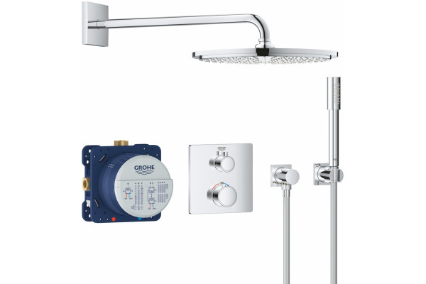 Душевой комплект Grohe Grohtherm 34730000 с термостатом, хром, шланг 125 см